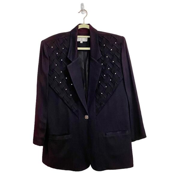Saint Germain Paris Plum Vintage Jacket Sz M - Picture 1 of 12